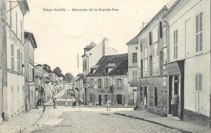 / CPA FRANCE 77 "Claye Souilly, descente de la grande rue"