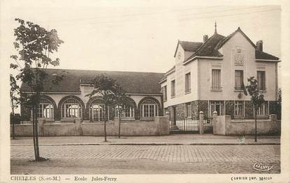 / CPA FRANCE 77 "Chelles, école Jules Ferry "