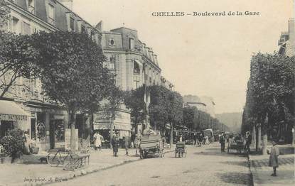 / CPA FRANCE 77 "Chelles, bld de la  gare "