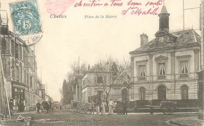 / CPA FRANCE 77 "Chelles, place de la mairie"