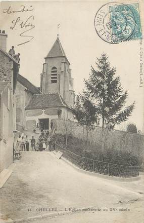 / CPA FRANCE 77 "Chelles, l'église construite au XVème siècle"
