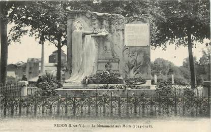 CPA FRANCE 35 "Redon, monument aux morts"