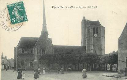 / CPA FRANCE 77 "Egreville, église"
