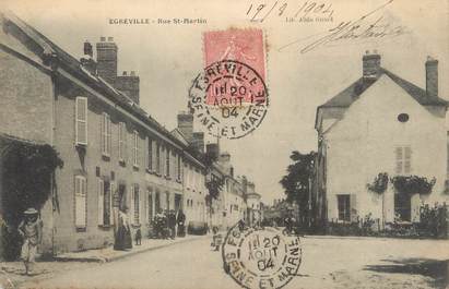 / CPA FRANCE 77 "Egreville, rue Saint Martin"