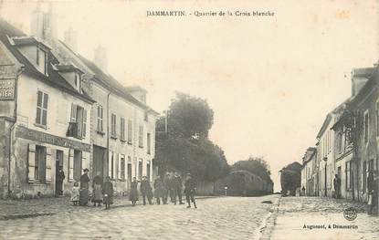 / CPA FRANCE 77 "Dammartin, quartier de la croix blanche"