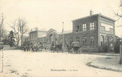 / CPA FRANCE 77 "Dammartin,la gare"