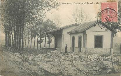 / CPA FRANCE 77 "Donnemarie en Montois, la gare"