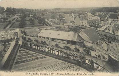 / CPA FRANCE 77 "Ferrières en Brie, potager du domaine"