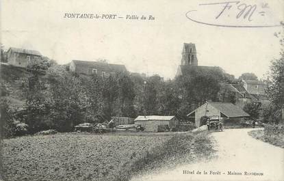 / CPA FRANCE 77 "Fontaine le Port, vallée du Ru"