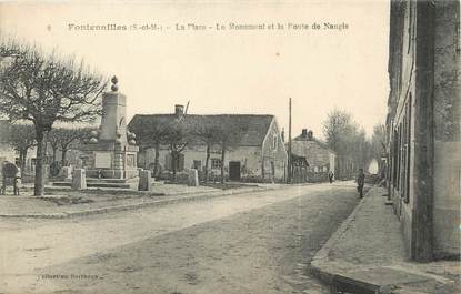 / CPA FRANCE 77 "Fontenailles, le monument et la route de Nangis"