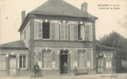 77 Seine Et Marne / CPA FRANCE 77 "Hermé, café de la gare"