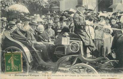 / CPA FRANCE 77 "Germigny l'Evêque, fête du centenaire de Mme Doyen"