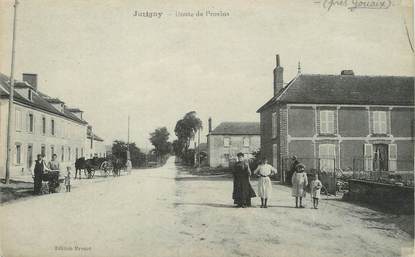 / CPA FRANCE 77 "Jutigny, route de Provins"