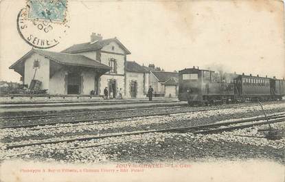 / CPA FRANCE 77 "Jouy le Châtel, la gare"