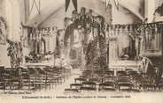 77 Seine Et Marne / CPA FRANCE 77 "Lieusaint, intérieur de l'église"