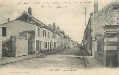 / CPA FRANCE 77 "Lieusaint, la grande rue"