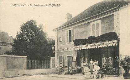 / CPA FRANCE 77 "Larchant, le restaurant Coquard"