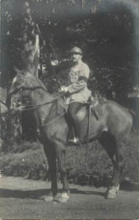 / CARTE PHOTO FRANCE 77 "Fontainebleau" / CHEVAL