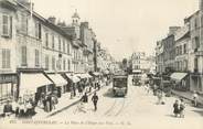 77 Seine Et Marne / CPA FRANCE 77 "Fontainebleau, la place de l'Etape aux vins" / TRAMWAY