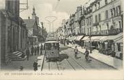 77 Seine Et Marne / CPA FRANCE 77 "Fontainebleau, la rue Grande" / TRAMWAY