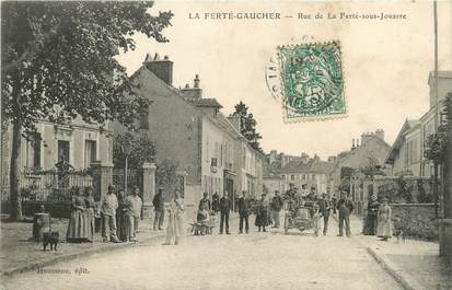 / CPA FRANCE 77 "La Ferté Gaucher, rue de la Ferté sous Jouarre "
