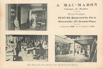 CPA FRANCE 59 "Mac Mahon, fabrique de meubles, Roubaix"