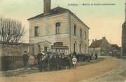 77 Seine Et Marne / CPA FRANCE 77 "Lumigny, mairie et école communale"