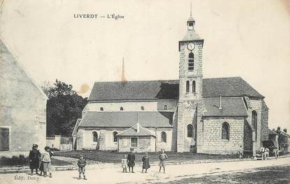 / CPA FRANCE 77 "Liverdy, l'église"