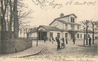 / CPA FRANCE 77 "Lagny, la gare"