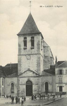 / CPA FRANCE 77 "Lagny, l'église"