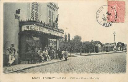 / CPA FRANCE 77 "Lagny Thorigny, pont de fer"