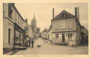 77 Seine Et Marne / CPA FRANCE 77 "Lorrez Le Boccage, rue de l'église et la poste"