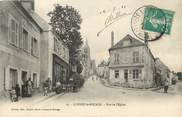 77 Seine Et Marne / CPA FRANCE 77 "Lorrez Le Boccage, rue de l'église "