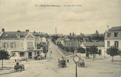 / CPA FRANCE 77 "Lizy sur Ourcq, av de la gare"