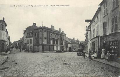 / CPA FRANCE 77 "Lizy sur Ourcq, place Harrouard"