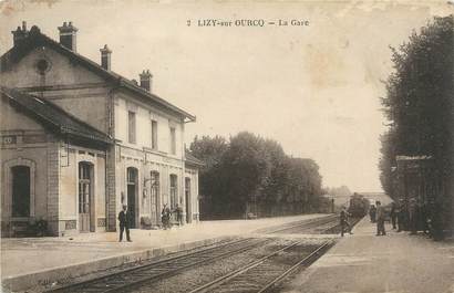 / CPA FRANCE 77 "Lizy sur Ourcq, la gare"