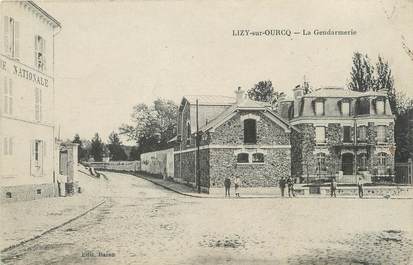 / CPA FRANCE 77 "Lizy sur Ourcq, la gendarmerie"