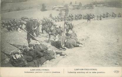 / CPA FRANCE 77 "Lizy sur Ourcq, infanterie partant prendre position"