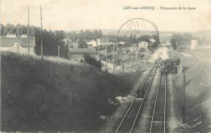 / CPA FRANCE 77 "Lizy sur Ourcq, panorama de la gare"