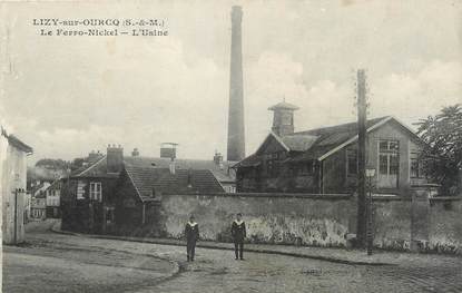 / CPA FRANCE 77 "Lizy sur Ourcq, le Ferro Nickel, l'usine"