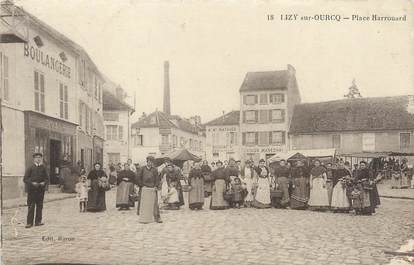 / CPA FRANCE 77 "Lizy sur Ourcq, place Harrouard "