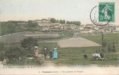 CPA FRANCE 42 "Fontanès, vue générale de Prajalas"