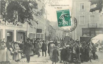 CPA FRANCE 42 "Montrond les Bains, le Marché"