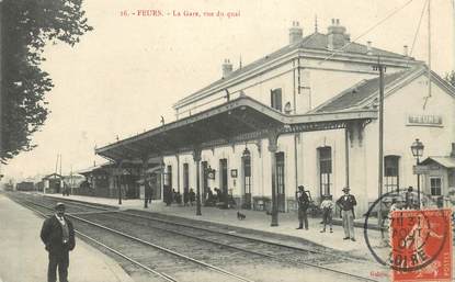 CPA FRANCE 42 "Feurs, la gare"