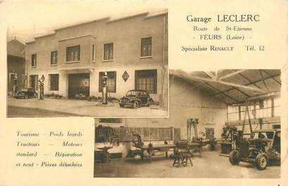 CPA FRANCE 42 "Feurs, Garage Leclerc, route de Saint Etienne, RENAULT"