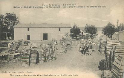  CPA FRANCE 84  "Joncquières, Usines J.Blanc"