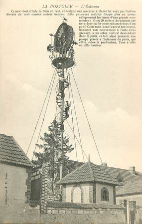 CPA FRANCE 89 "La Postolle, Éolienne"