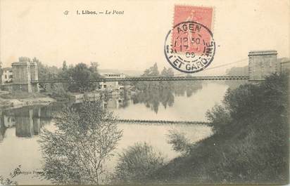 CPA FRANCE 47 "Libos, le pont"