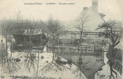 / CPA FRANCE 77 "Lorroy, dernière maison" / INONDATIONS