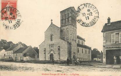 / CPA FRANCE 77 "Maison Rouge, l'église"